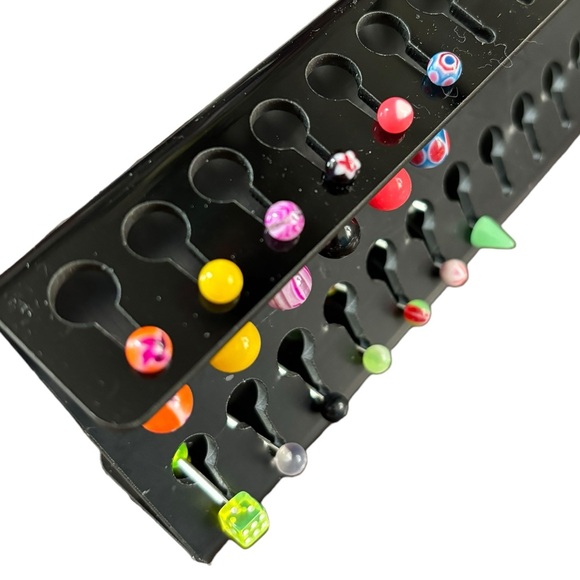 16 Gauge Belly Ring & Barbell Set - 13 Pc - Picture 5 of 5